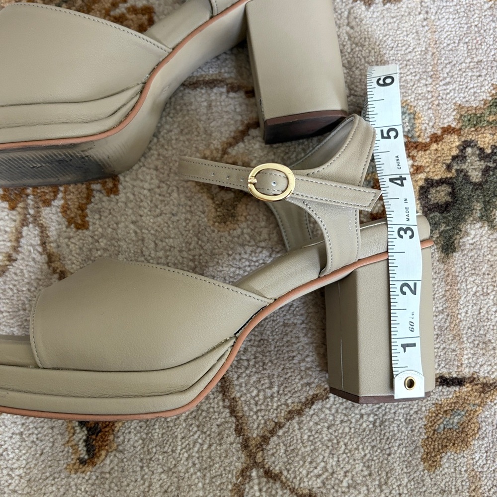 Beige Platform Heels - Picture 8 of 8